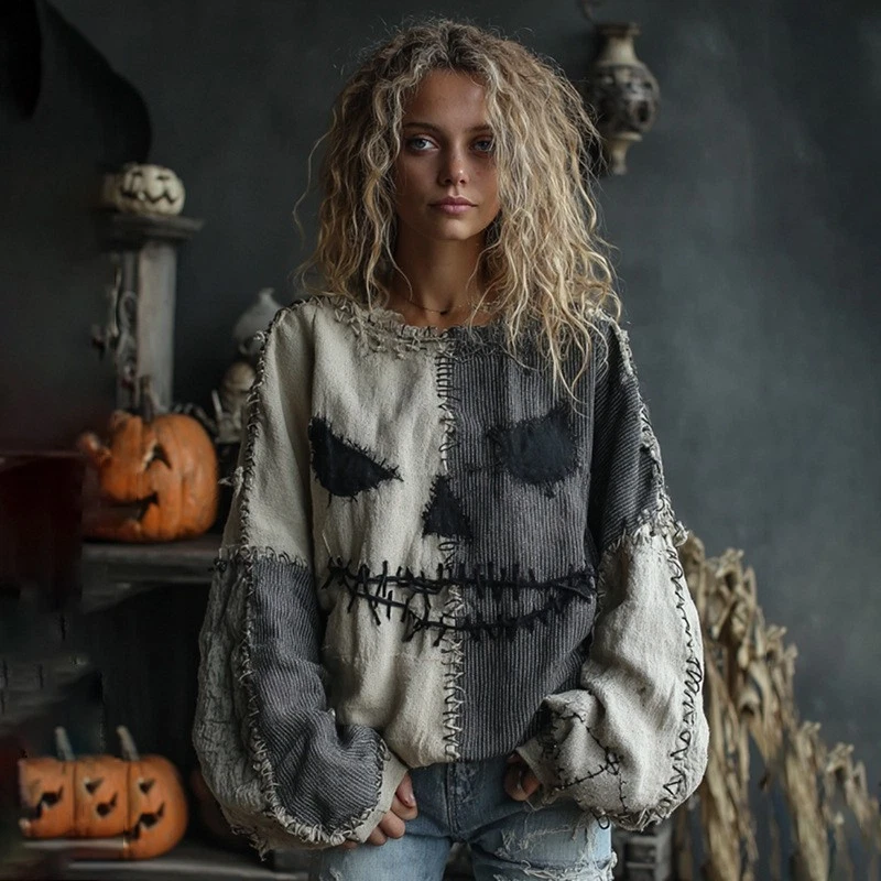 Halloween beliebter lockerer Pullover mit Soft Touch, Hoodie, lässig ^und modisch - Bild 2 von 4