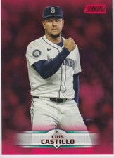 2025 Stadium Club #147 Luis Castillo Red Foil Seattle Mariners