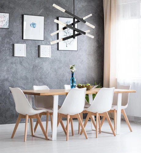 Elegant Lighting Ari 4-Bar Pendant in Black - Picture 2 of 8