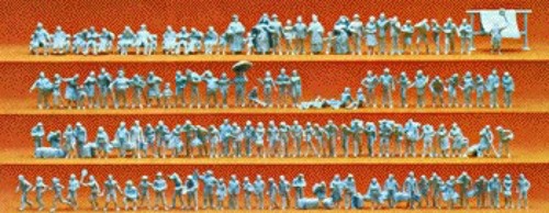 Juego de personas caminantes sin pintar Preiser N 9006 | Zustand: New
