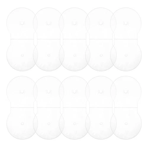 20 Pcs Transparent Disc Holder Clear Single Case Clamshell Dvd Storage Hard