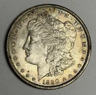 Toned AU 1890-P Morgan Silver Dollar (all original), U.S. $1 Coin