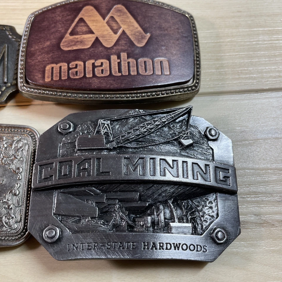 Lote mixto de 10 hebillas de cinturón vintage Foto 4 de 4