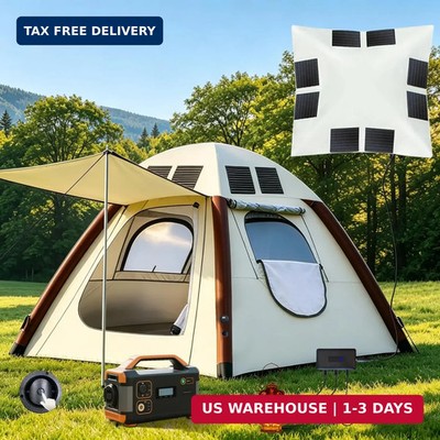 Automatic Inflatable Tent with Air Pump, Family Tents for Camping, Windproof Wat