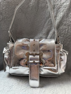 Vivienne Westwood Orb Logo Silver Shoulder Bag New w Dust Bag Tags