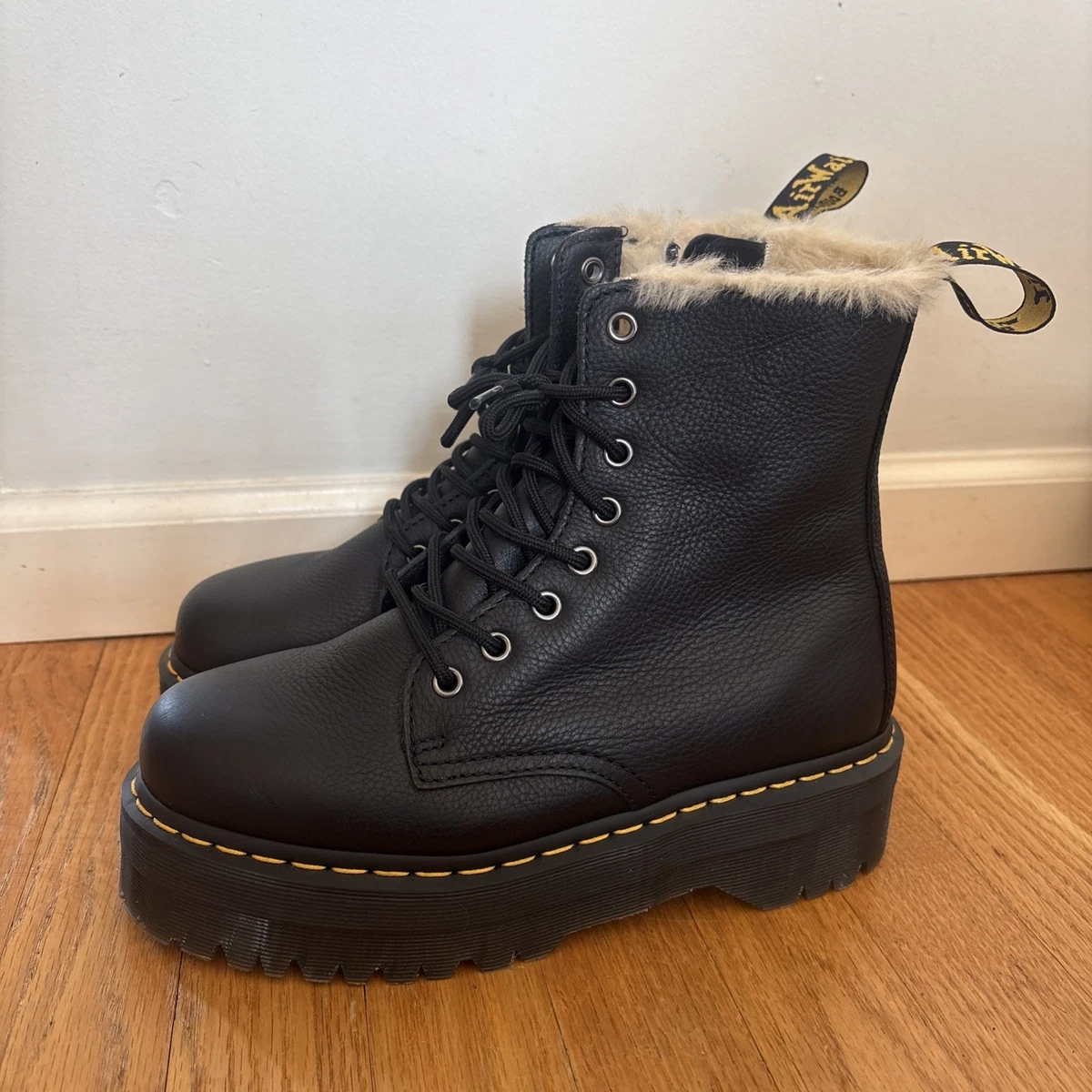 Dr. Martens Jadon Black Boots for Women for sale - eBay