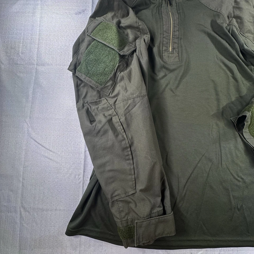 Vertx Recon Combat Shirt OD Green Tactical Ripstop 1/4 Zip Long Sleeve / Mens XL - Image 4 of 4