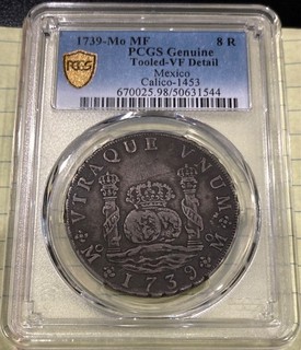 1739 Mexico Silver 8 Reales PCGS VF