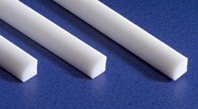 Evergreen Scale Models 250 Quarter Round  .100'' x 14'' Polystyrene (Pack of 3)
