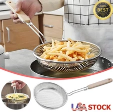 5.5" Stainless Steel Strainer Sieve Fine Mesh Colander Cooking to Filter Grease