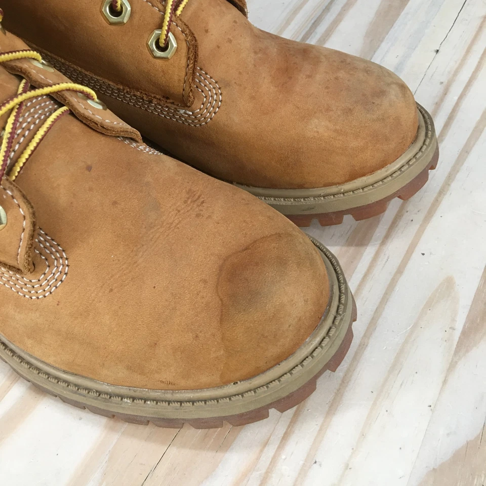 Timberland Boots Youth 4.5 M Brown 6 Inch Premium Waterproof Hiking Faux Leather - Image 3 of 4