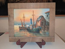 Vintage Original Oil Painting Signed By Max Savy 12.5x10.5 Framed Professionally