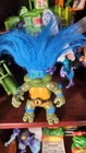 Teenage Mutant Ninja Turtles TMNT TROLLS Troll Leonardo Blue Hair Toy VTG  1993