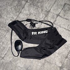 Fit King Air Compression Leg Circulation Massager Boots w/ Remote, Black