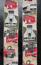 VTG Limited Edition Trafalgar Silk  Leather Braces Concours d  Elegance Design