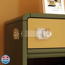 EUDEMON 3 Pack Child Safety Locks, Childproof Strap Locks for Drawers, Fridge