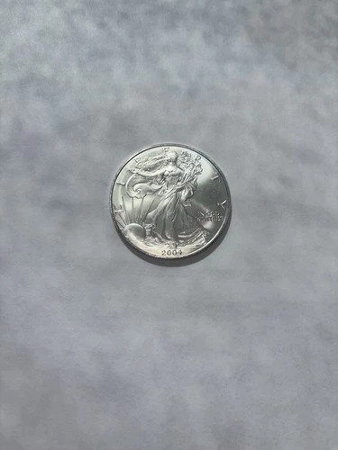2004 American Silver Eagle 1 Oz .999 Fine Silver Coin