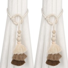 Magnetic Curtain Tiebacks for Home Decor No Installation Required Floral Design