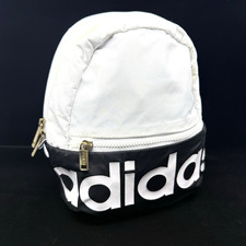 Adidas Linear 10" Mini Backpack White Black Padded EUC