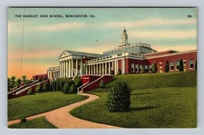 Winchester VA-Virginia, The Handley High School Vintage Souvenir Postcard