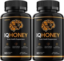 (2 Pack) IQ Honey Capsules - IQHoney Pills Advanced Formula Brain Health Support