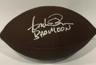 Andre Rison Autographed Football Bad Moon Inscription Schwartz COA