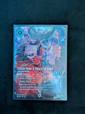 Lorcana ENCHANTED Flash & Violetta Parr Supergeschwister DE 241/207 Set 13 NEU