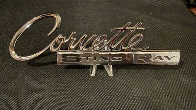 1963-1965 Corvette Stingray Rear Deck Emblem OEM GM# 3797414