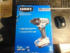 Hart HPID02B2 20V 1/4 Impact Driver Kit Brand New w/ 2 Batteries & Charger Gen 2