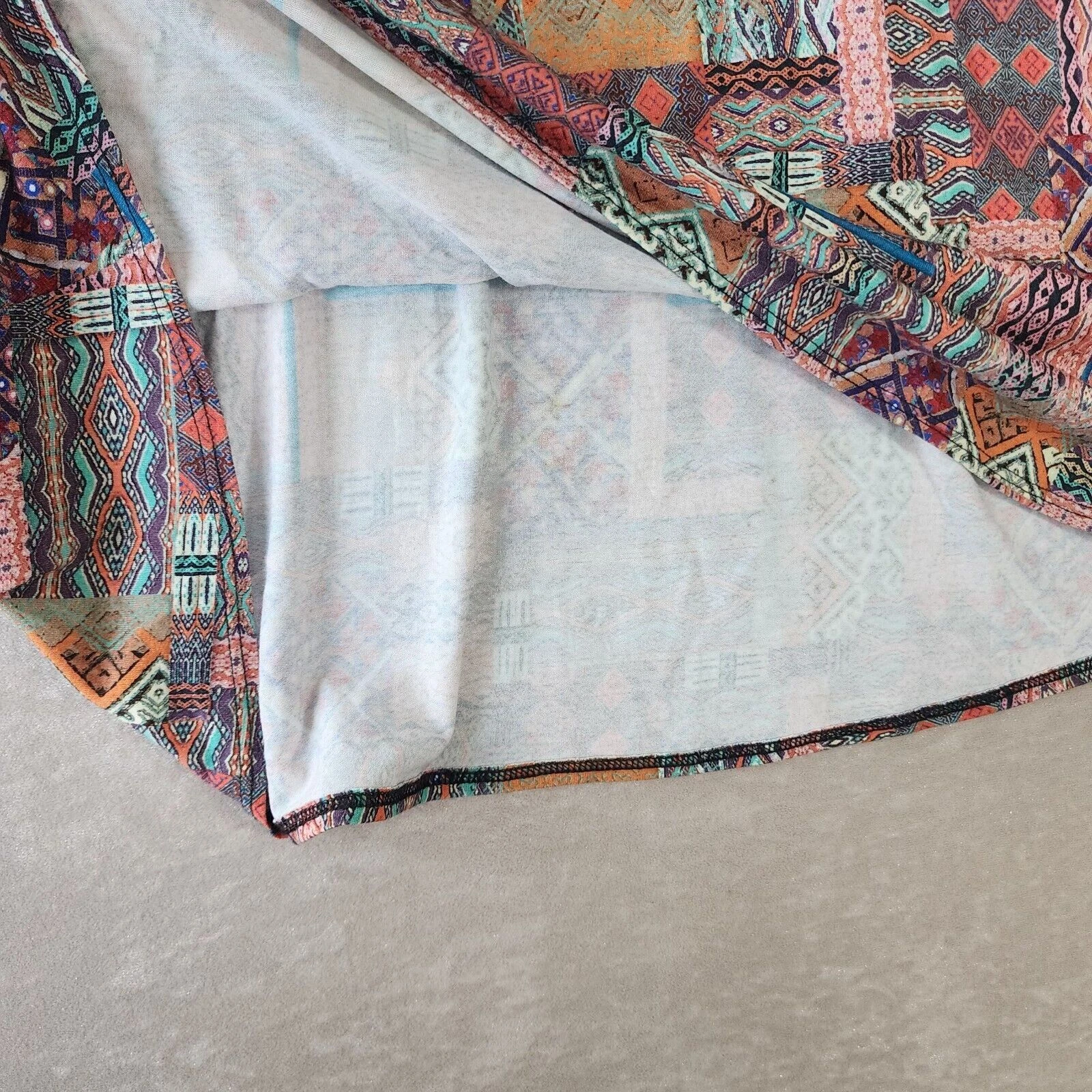 VETEMENTS Abito Salaam manica corta scollo a scoop medio Made in USA ARTE DA INDOSSARE MULTICOLORE