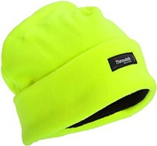 Hi Vis Thinsulate FLEECE HAT High Visibility Thermal Winter Dog Walking UK SALE