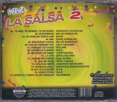 SALSA rare CD VIVA LA SALSA vol.2 SI SUPIERAS la cita PERSONA IDEAL gracias amor