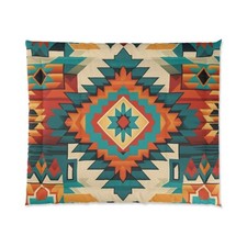 King Size Southwestern Aztec Comforter Home Decor Navajo Cabin Native American