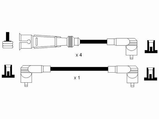 Fils de bougies VW Polo III pour stopper les ratés moteur
