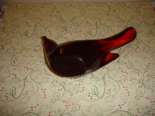 Fenton Ruby Happiness Bird - Bild 6 von 7