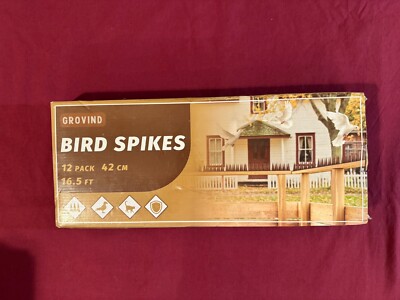 Bird Spikes Plastic for Outdoor Security Deterrent Cat Raccoon Squirrel 16.5 