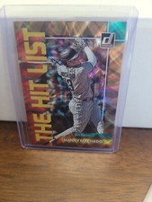 2022 Donruss Baseball The Hit List #11 Manny Machado /999 - San Diego Padres