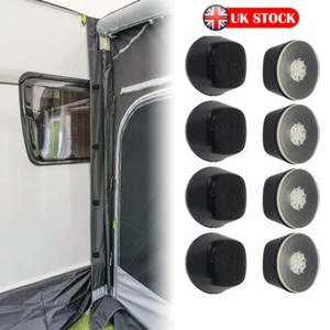 Set Of 4 Heavy-Duty Rubber Suction Cups For Caravan & Motorhome Awnings - 19mm Size