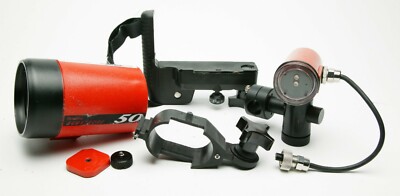 Ikelite Grab Box: Strobe, Tray, Holder & TTL Sensor. Parts Or Repair Only.