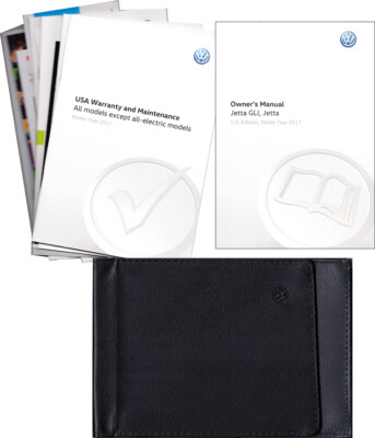 2017 VW Jetta Owners Manual with Case and Pamphlets Volkswagen User Guide Book