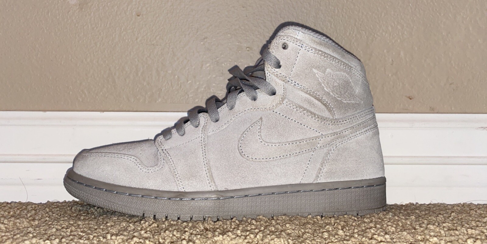 grey suede jordan 1