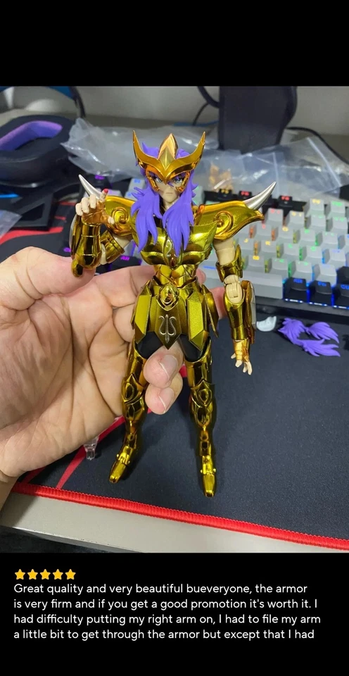 Saint Seiya Saint Cloth Myth EX Scorpio Milo Gold Knights Action Figure Gift Ide - Image 3 of 4