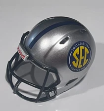 Riddell pocket pro football helmet SEC Conference SPEED silver SOUTHEASTERN logo