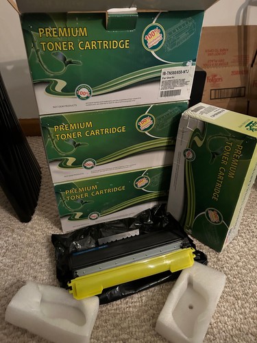 4 Pack TN580 Toner Cartridge For Brother TN-580 TN-650 & Others MFC Prem/Non-Oem - Picture 3 of 8
