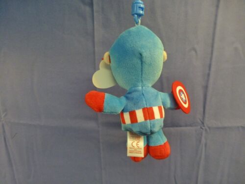"Captain America" Kunststoff Schlüsselclip 4 Zoll TY Marvel Beanie Neu Superheld 2024 - Bild 5 von 8