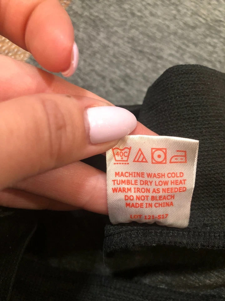 Crush Mujer Leggings Pantalones Gris Moteado "¡Trabaja!" Talla 1X / 2X Foto 4 de 4