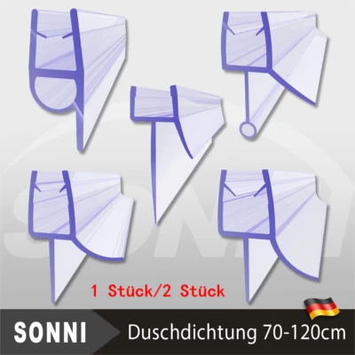 SONNI Ersatzdichtung für 6/8mm Glas Duschkabine Wasserabweiser Schwallschutz Dichtung