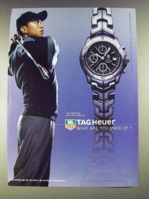 2003 Tag Heuer Link Automatic Watch Ad - Tiger Woods | eBay
