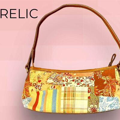 Relic Purse Y2K Vintage Boho Shoulder Bag Flower Plaid New