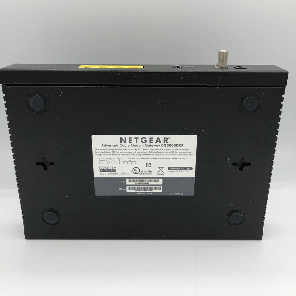 Comcast Netgear CG3000DCR Advanced Cable Modem Gateway (No Cords Included) - Image 4 of 4